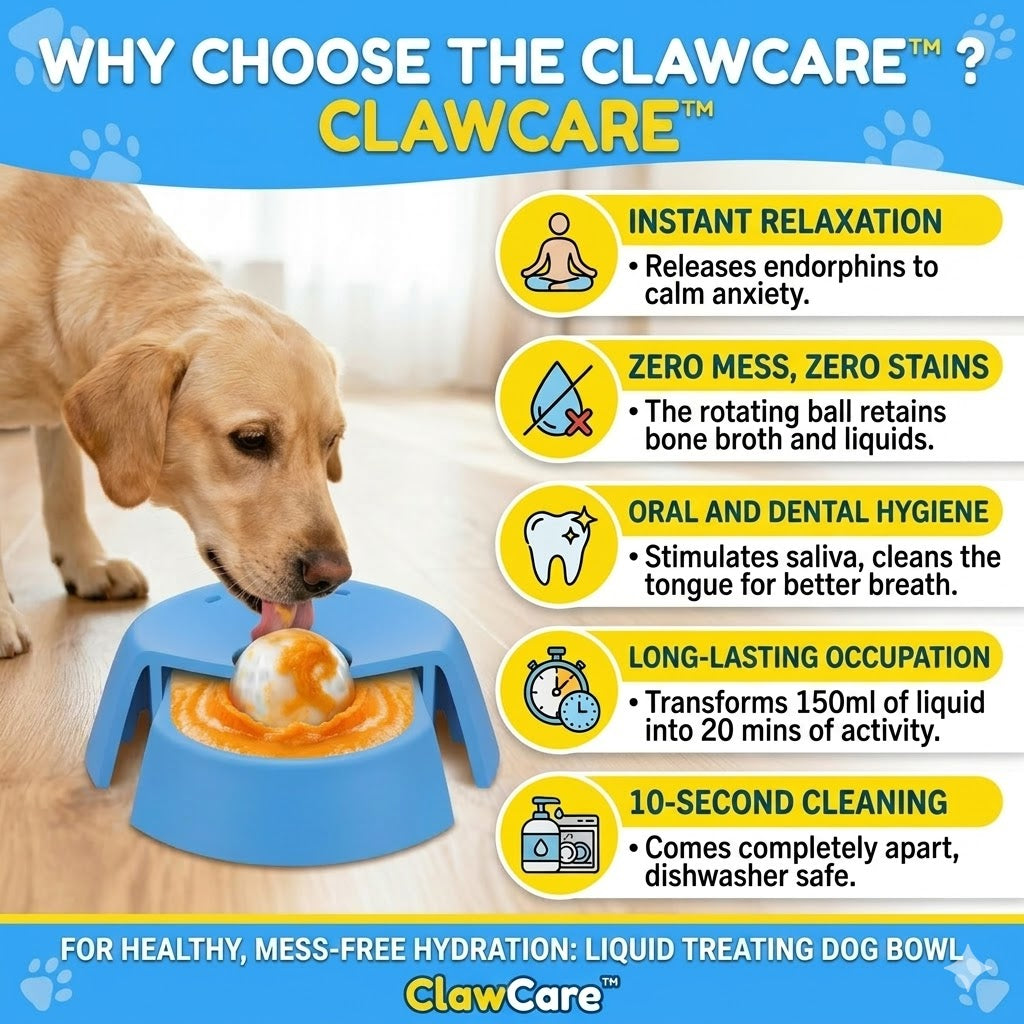 Canine CalmBowl™ — Bol Lécheur Anti-Stress Interactif pour Chien