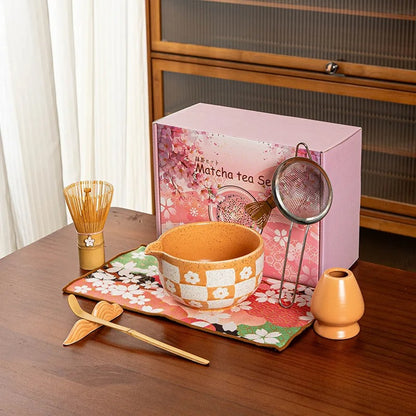 Pink Matcha Blossom Set
