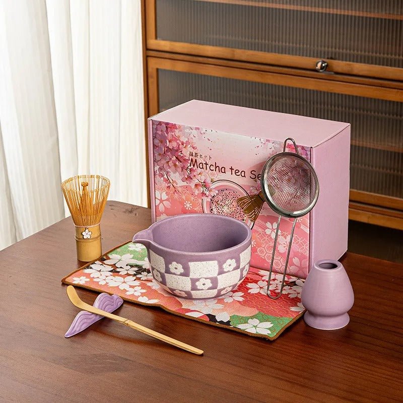 Pink Matcha Blossom Set