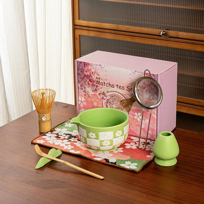 Pink Matcha Blossom Set
