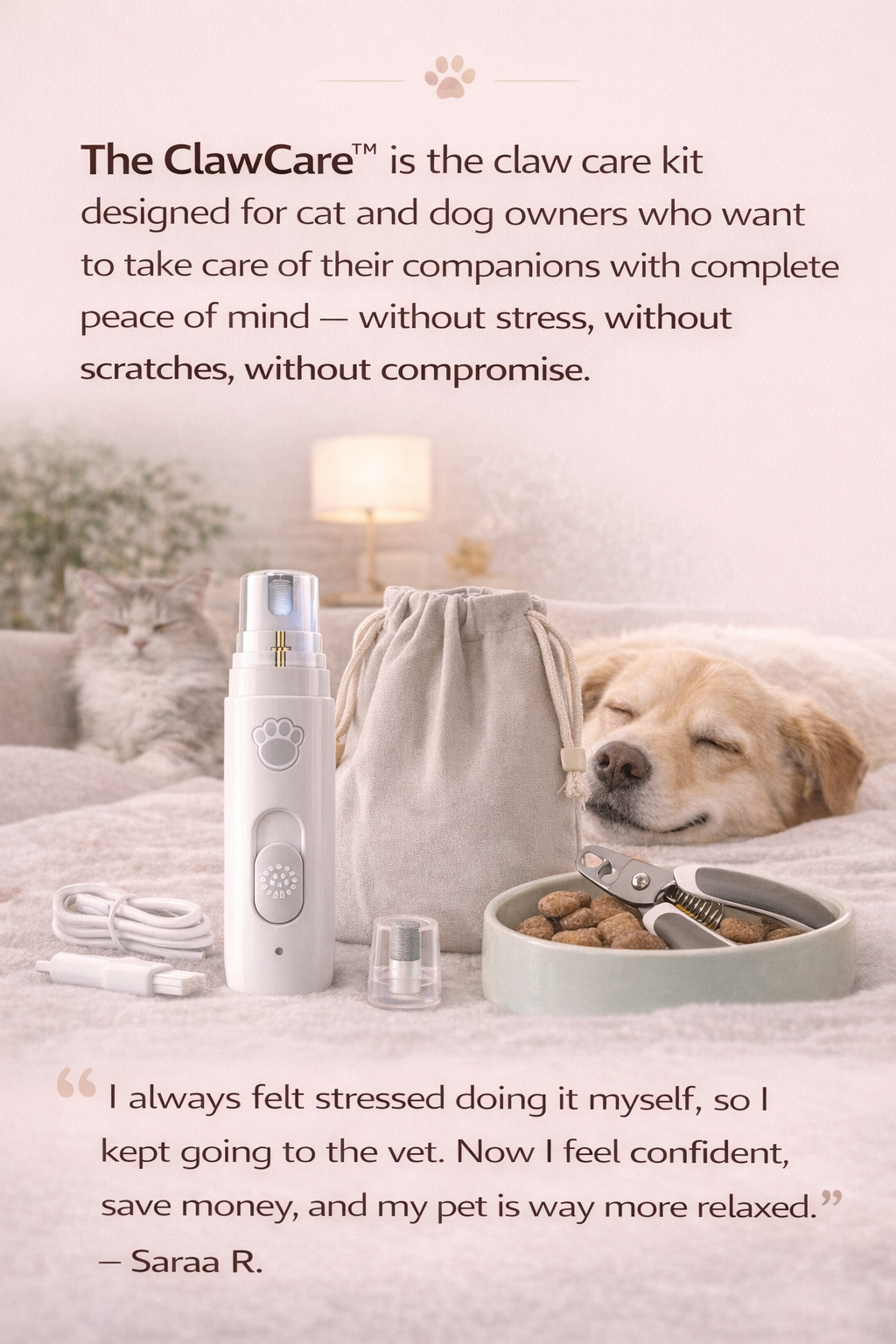 ClawCare™ — Professional Nail Clipper for Cat & Dog
