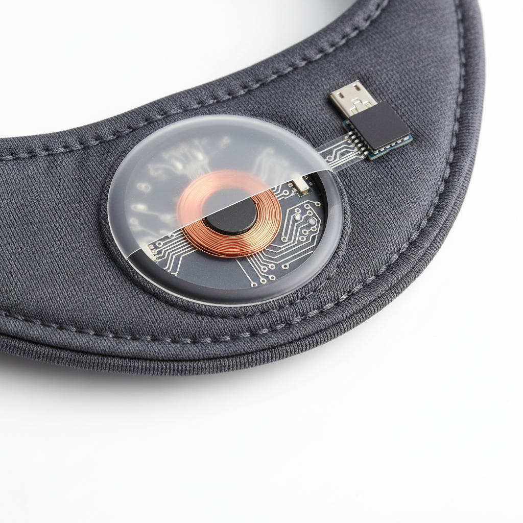 Gros plan sur les écouteurs ultra-plats du DreamSync Elite