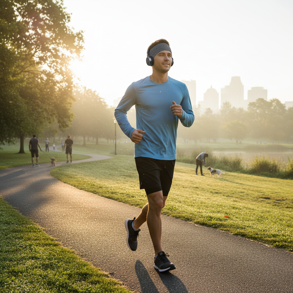 Utilisation sportive du bandeau DreamSync Elite en jogging